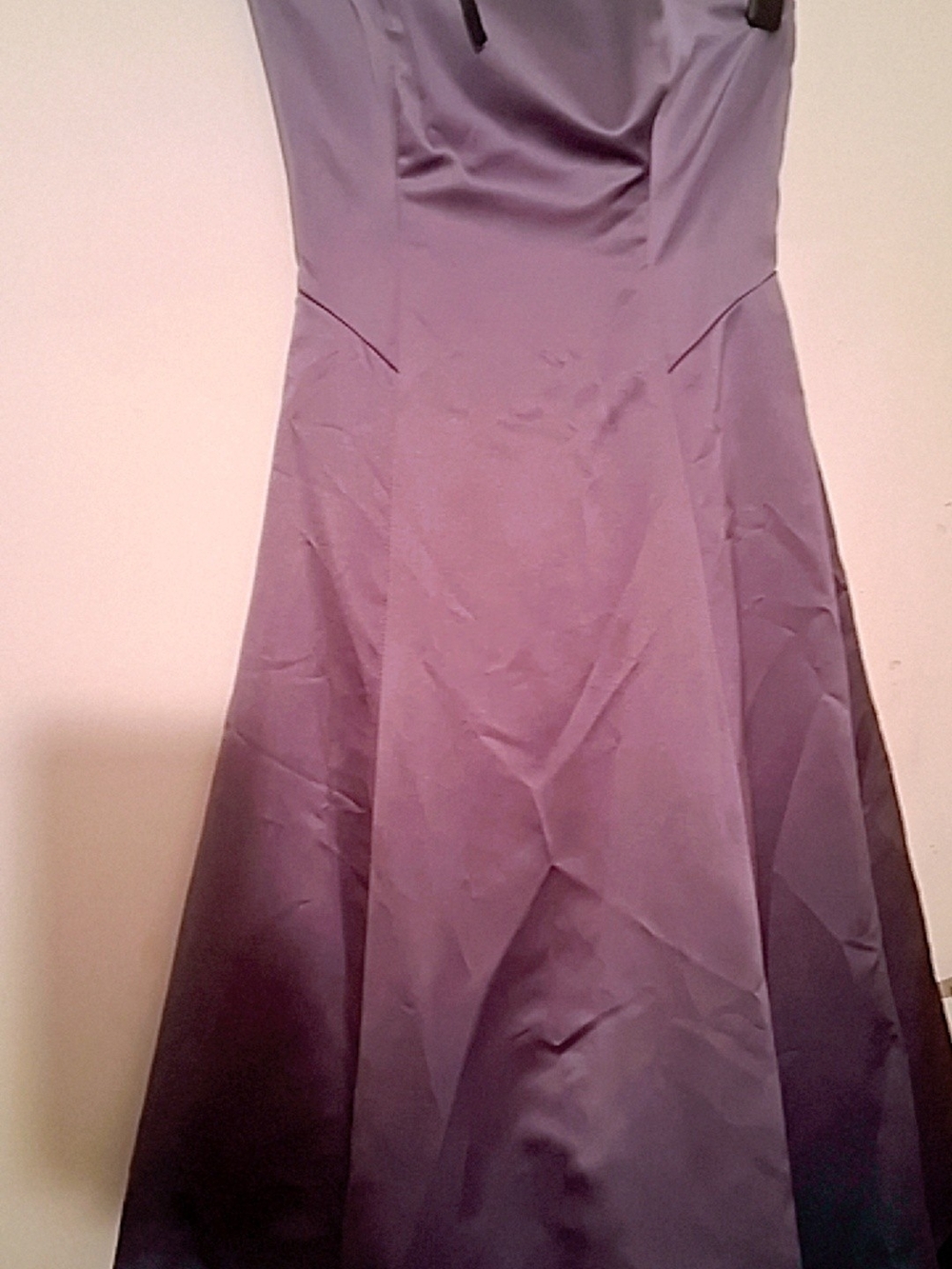 Strapless Lavender Evening Dress with A-Line Skirt